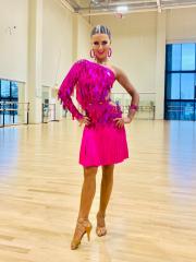 Платье для латины от ателье-студии PrimaStyle - Чемпионка России Бортникова Арина в платье от ателье-студии PrimaStyle