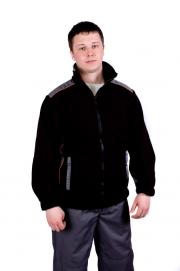 №5 - Куртка из флисовой ткани, мягкая, удобная, с центральной застежкой на молнию, 2 боковыми карманами на молнии, с отделкой из плащевой ткани и яркого канта, воротник стойка, рукав втачной.