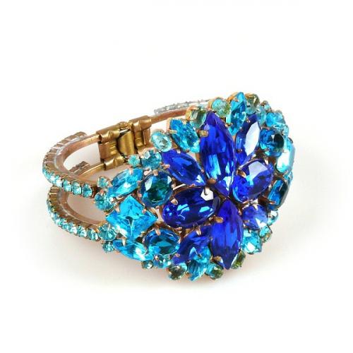 Spring Clamper Bracelet - Blue